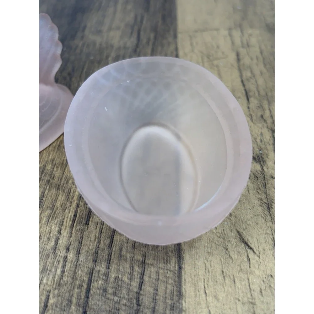 Frosted Pink Hen On Nest Salt Cellar 3.5” Rose’s Closet?